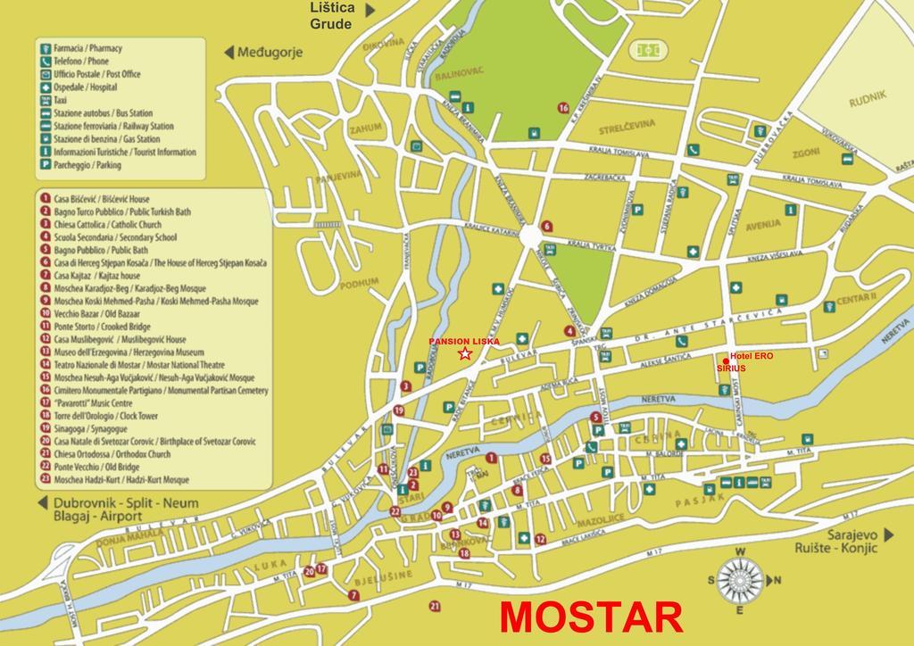 Guesthouse Liska Mostar Exterior foto